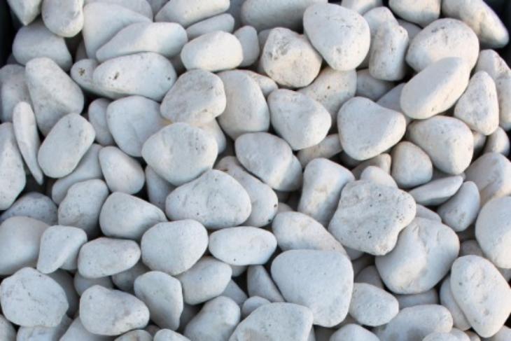 Белая галька галтовка (20-40 мм.)  купить в Пскове от производителя, без посредников